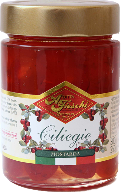 Moutarde aux cerises épicées (Lombardie) 380g