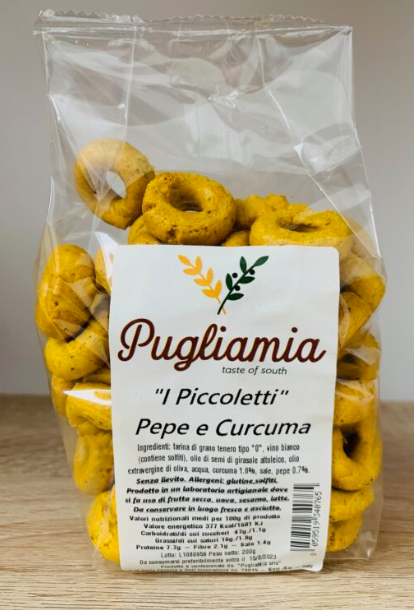 Piccoletti au poivre et au curcuma (Pouilles) 200g