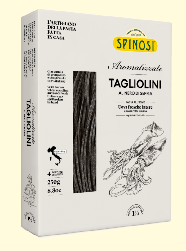 Tagliolini Uova e Nero di Seppia (Marche)  250g