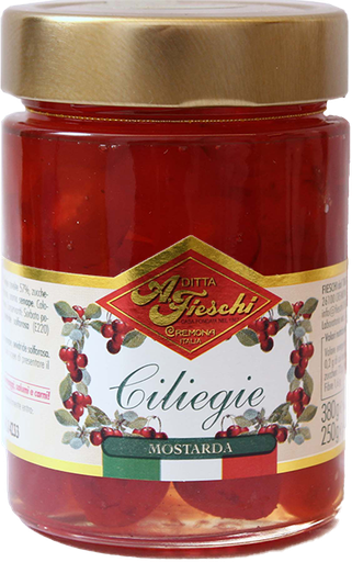 [Ref0178] Moutarde aux cerises épicées (Lombardie) 380g