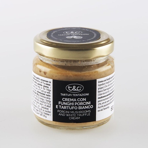[Ref0215] Crème de cèpes et truffe blanche (Marche) 80g