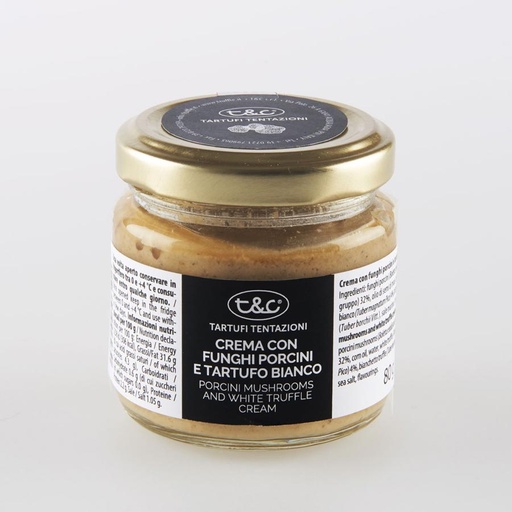 [Ref0215] Porcini Mushroom and White Truffle Cream (Marche) 80gg